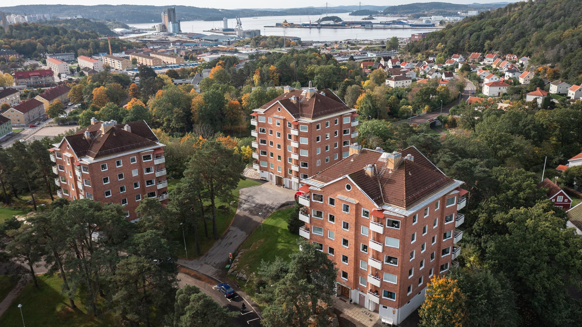 A few of Uddevallahems buildings in Sweden. Photo: Uddevallahem AB