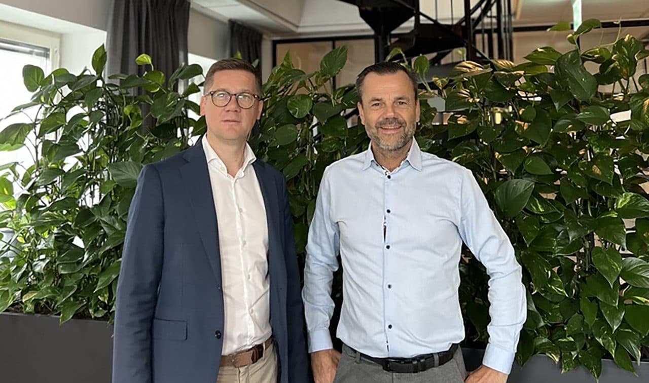 Fredrik Hautau, affärsområdeschef på InmatiQ och Martin Eksberg, Head of Business Kiona Sverige