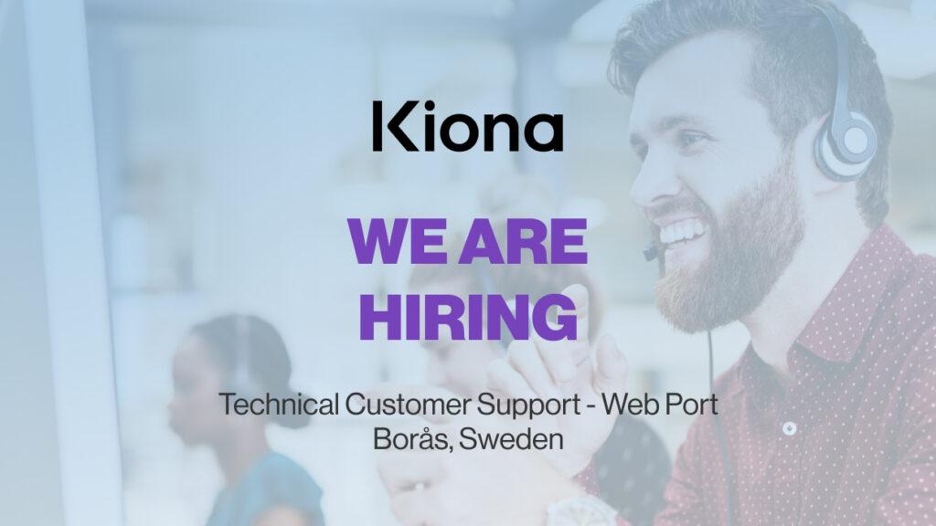 We are hiring! Technical Customer Support - Web Port