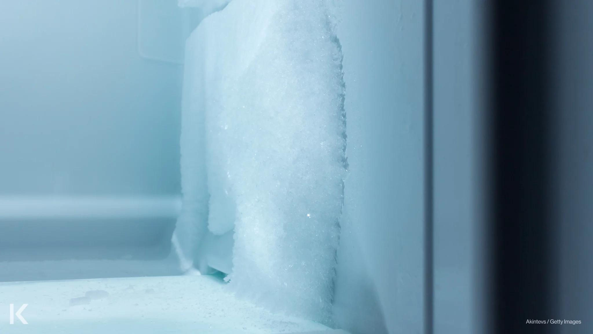 Icy freezer, one of the most common problems with refrigeration and freezing systems.