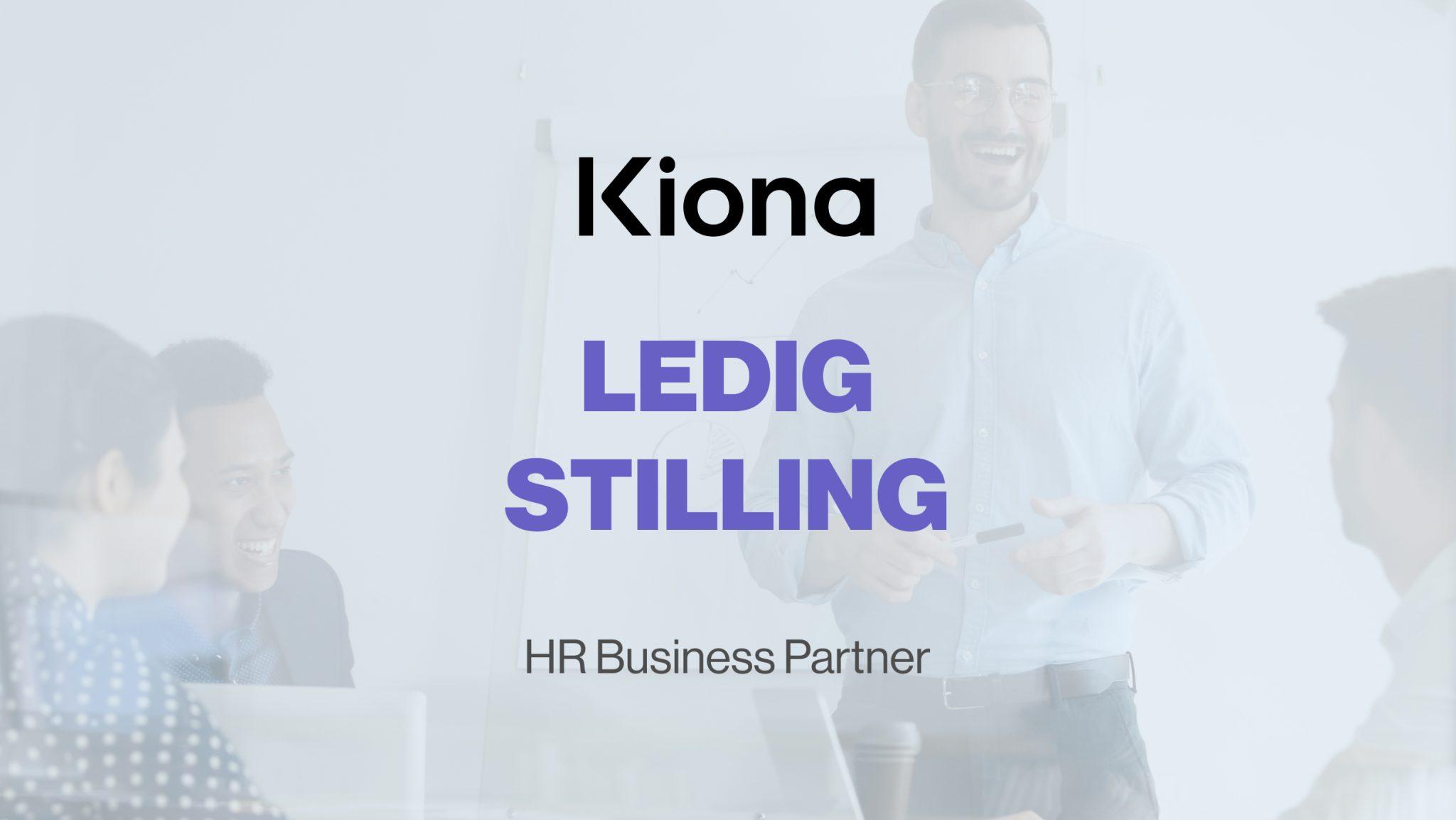 HR business partner, jobb hos Kiona
