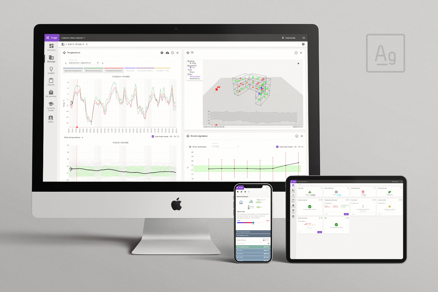 Edge Silver, Connectez, évaluez et analysez votre portefeuille de bâtiments