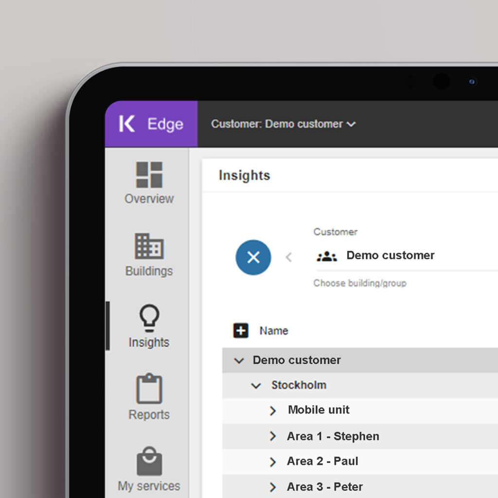 Detalj fra Edge Insights