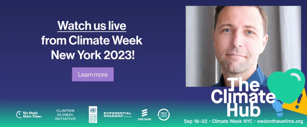 Kiona at Climate Week New York 2023